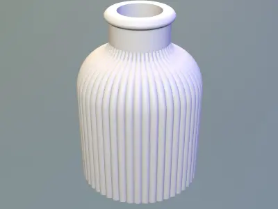 Striped Vase 3D print model