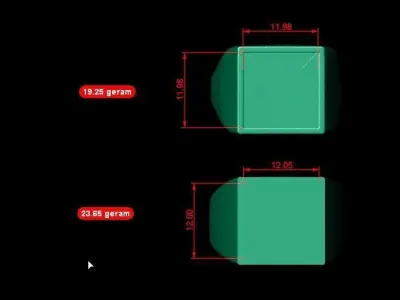 2 types of Classic Square Onyx ring 3D print model