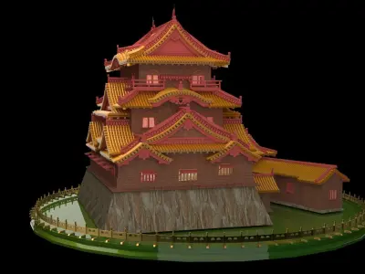 Chinese ancient house  3D model