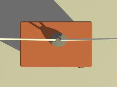 old TV toony low poly style Free 3D model