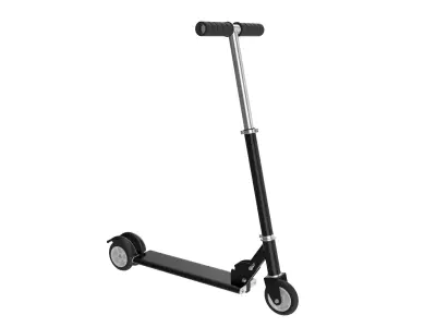 Kick scooter black 3D model