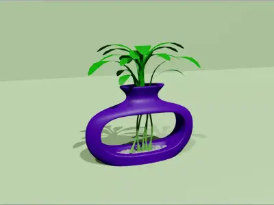 Empty Vases 03 - Modern Plant Vase - STL Printable 3D print model