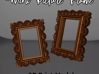 Mini Picture Frame Print and Molding shell 3D print model