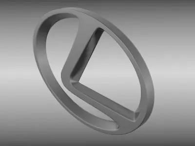 Lexus logo 3D model