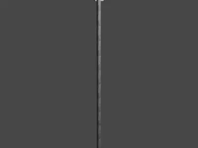 Streetlight street lamp Low-poly 3D model