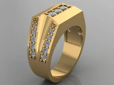 man ring 3D print model