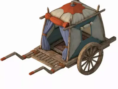 Prairie Traffic - Trolley 01 3D model