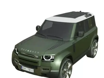 Land Rover Defender Low-poly 3D model purchase