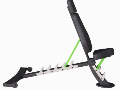 Gym Adjustable Bench 3D model