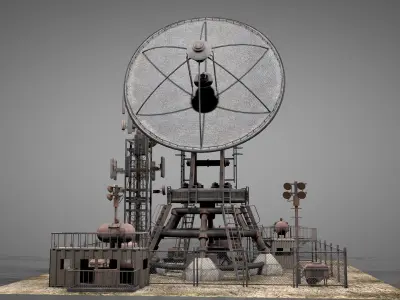 Satellite Ground Station 3D model