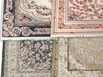 Persian Carpet Collection-vol9-4k texture Low-poly 3D model