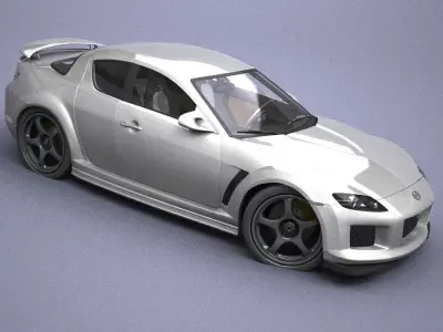 Mazda Speed RX8 model in Lightwave 3D 3D model