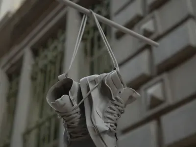 hanging shoes 3D model