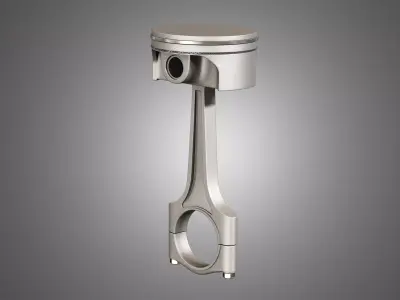 Piston with Connecting Rod 3D model