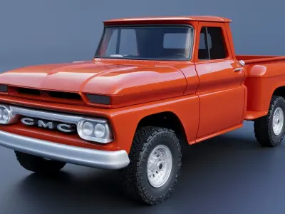 GMC Stepside Pickup 1965  3D print model