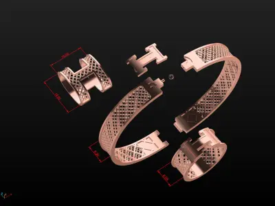 hermes set  3D print model