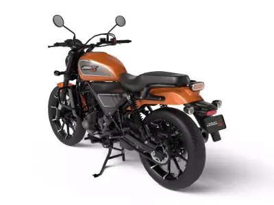 Harley Davidson X440 - Baja Orange - Game Ready 3D Model Low-poly 3D model