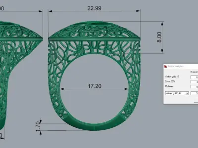 Ultra Vision Ring 3D print model 7