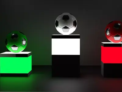 High-poly Football Ball 3D model