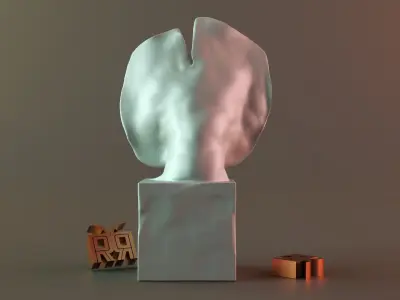 HUMAN LOVE SCULPTURE candle 3D print model