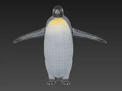 penguin Low-poly 3D model