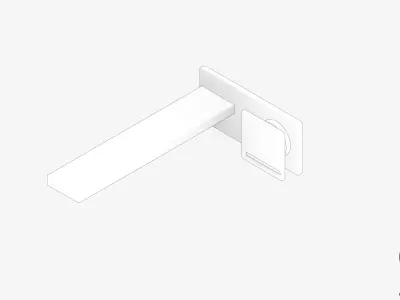 Wall Mixer Set - Luxury - Style Low-poly 3D model