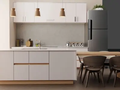 Kitchen interior 3D model purchase