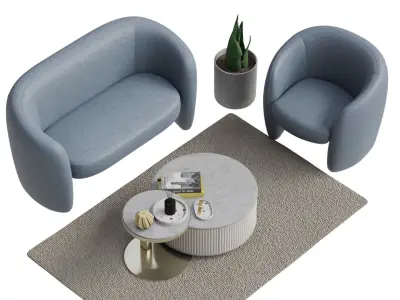 livingroom set vol1 3D model