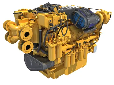 Boat Engine 3D model
