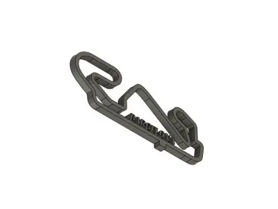 Barcelona F1 Racing Track 2025 3D print model