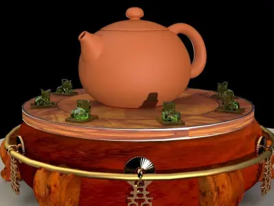 Chinese teapot 3D model