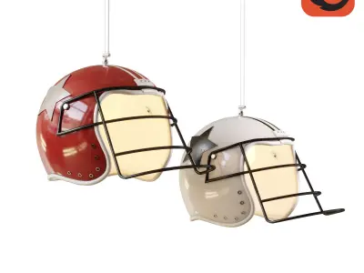 Sport Helmet Pendant 3D model