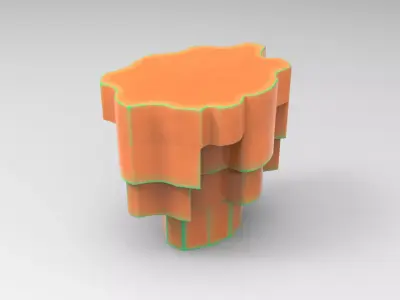 Kury Side Table Low-poly 3D model
