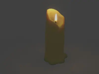 Candle 3D model purchase