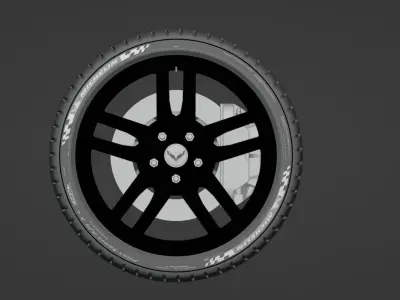 Corvette Stingray c7 Tire 3D model