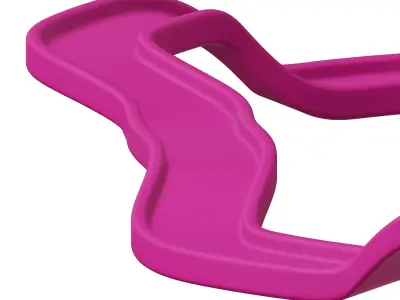 Plastic Exquisite Sports Race Track Toy 3D model