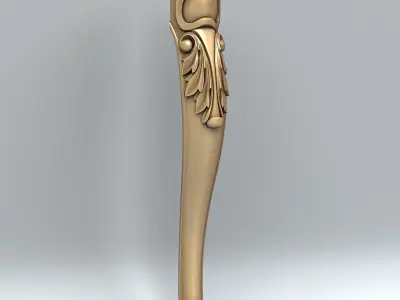 Furniture leg 006 3D model