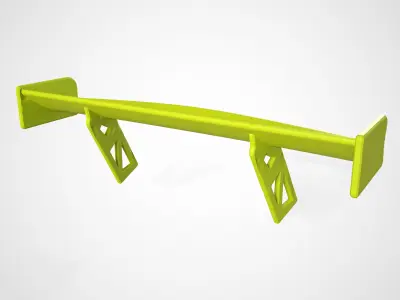 PORSCHE 911 GT3R 2019 SPOILER 3D print model