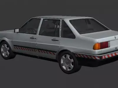 santana volkswagen jetta Low-poly 3D model
