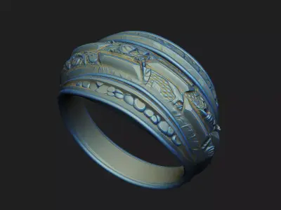 unique luxury rock shape basic nature wild life 3D print model