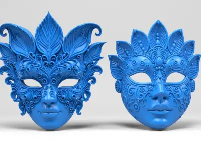 Venetian Masks 3D print model