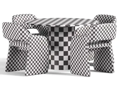 Chair E7 6 By Ellipse And Type Dining Chair 3D model