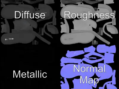 FlipFlop Sandals D Model Pack Low-poly 3D model