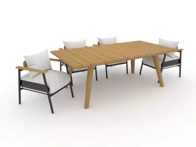 Dining Set 9 3D model