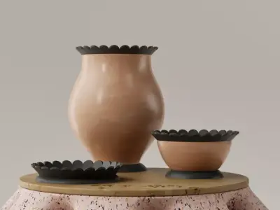 Set Jarrones decorativos - floreros - vasos 3D print model