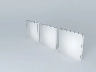 lips three squares Free 3D model