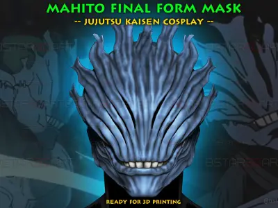 Mahito Final Form Mask High Quality  - Jujutsu Kaisen Cosplay 3D print model