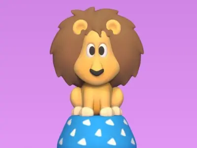 Lion Circus 3D print model