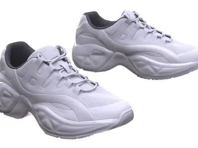 Sneakers Low-poly 3D model