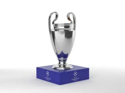 Champions League Trophy 3D model